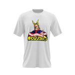 Fashion, accesorii si bijuterii - Barbati - Imbracaminte - Tricouri si bluze barbati - Tricou barbati My Hero Academia All Might Anime Manga, alb, marime 2XL - Infinity.ro