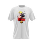 Fashion, accesorii si bijuterii - Barbati - Imbracaminte - Tricouri si bluze barbati - Tricou barbati Naruto Brawl Stars Master Game Play, alb, marime 2XL - Infinity.ro