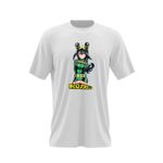 Fashion, accesorii si bijuterii - Barbati - Imbracaminte - Tricouri si bluze barbati - Tricou barbati Tsuyu Asui Hero Academia Anime Manga, alb, marime 2XL - Infinity.ro