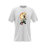 Fashion, accesorii si bijuterii - Barbati - Imbracaminte - Tricouri si bluze barbati - Tricou barbati Hero Academia Katsuki Bakugou Anime, alb, marime 2XL - Infinity.ro
