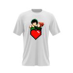 Fashion, accesorii si bijuterii - Barbati - Imbracaminte - Tricouri si bluze barbati - Tricou barbati My Hero Academia Minecraft Anime, alb, marime 2XL - Infinity.ro