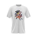 Fashion, accesorii si bijuterii - Barbati - Imbracaminte - Tricouri si bluze barbati - Tricou barbati Naruto Team Gang Clan Anime Manga, alb, marime 2XL - Infinity.ro