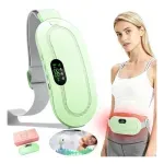 Ingrijire personala si Cosmetice - Sanatate si wellness - Articole wellness - Aparate si dispozitive de masaj - Centura abdominala cu incalzire si masaj pentru dureri menstruale si lombare 3 trepte termice 4 moduri vibromasaj Verde - Infinity.ro