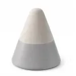 Casa si Gradina - Bucatarie si vesela - Cani si pahare - Cani si cesti - Set ceasca ceramica pentru espresso ABYZ 120ml cu suport cub ceramic, design conic minimalist si rafinat, Gri - Infinity.ro
