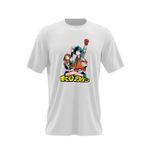 Fashion, accesorii si bijuterii - Barbati - Imbracaminte - Tricouri si bluze barbati - Tricou barbati Hero Academia Deku Ochaco Rebel Comics, alb, marime 2XL - Infinity.ro