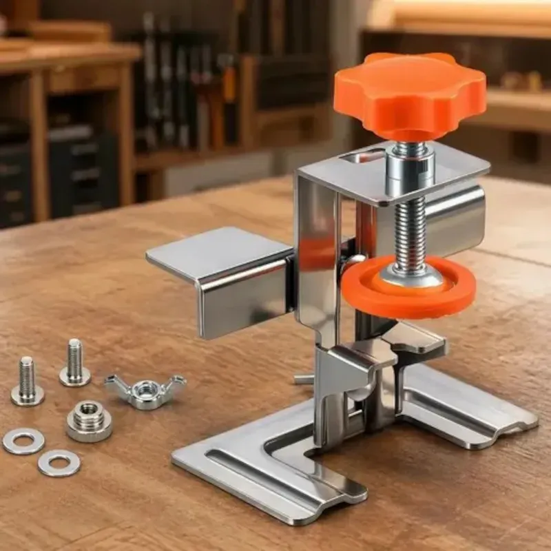Casa si Gradina - Constructii - Scule electrice si accesorii - Menghine si cleme fixare - Instrument Reglabil Montare Usi ABYZ Jig din Otel Inoxidabil Reglej 0.9-4 cm Precizie Ridicata - Infinity.ro