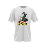 Fashion, accesorii si bijuterii - Barbati - Imbracaminte - Tricouri si bluze barbati - Tricou barbati Hero Academia Deku Katsuki Anime Manga, alb, marime 2XL - Infinity.ro