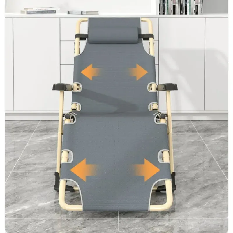 Casa si Gradina - Gradina si terasa - Mobilier exterior - Scaune si sezlonguri gradina - Sezlong pliabil si reglabil cu suport picioare si perna detasabila, cadru rezistent, scaun gradina, terasa, plaja  Gri - Infinity.ro