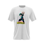 Fashion, accesorii si bijuterii - Barbati - Imbracaminte - Tricouri si bluze barbati - Tricou barbati Deku Izuku Hero Academia Anime Manga, alb, marime 2XL - Infinity.ro