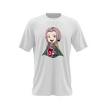Fashion, accesorii si bijuterii - Barbati - Imbracaminte - Tricouri si bluze barbati - Tricou barbati Naruto Sakura Haruno Ninja Girl Anime, alb, marime 2XL - Infinity.ro