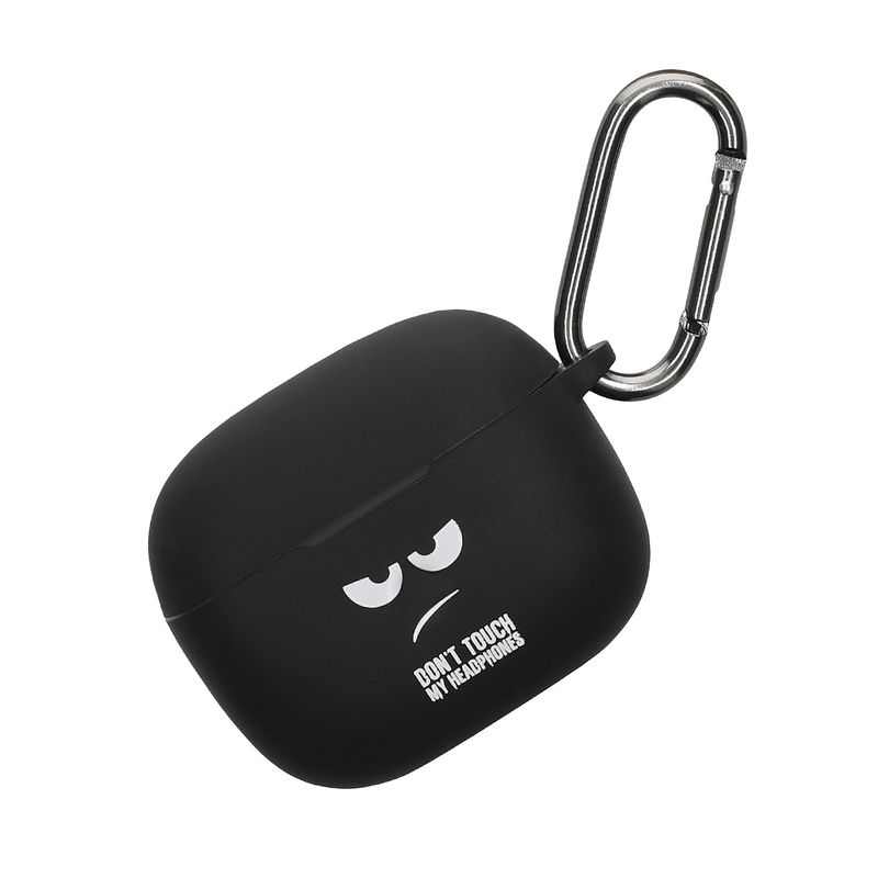 TV, Audio-Video si Foto - Portabile audio - Casti audio - Husa casti Kwmobile pentru Bowers & Wilkins Pi6, Pi8, protectie la zgarieturi, Silicon, alb, negru - Infinity.ro