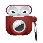 TV, Audio-Video si Foto - Portabile audio - Casti audio - Husa casti Kwmobile pentru Apple AirPods 4, protectie la zgarieturi, Silicon, rosu - Infinity.ro
