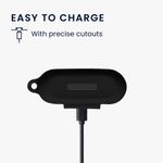TV, Audio-Video si Foto - Portabile audio - Casti audio - Husa casti Kwmobile pentru Technics EAH-AZ100, protectie la zgarieturi, Silicon, negru - Infinity.ro