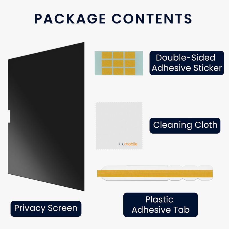 Laptop, Telefoane si Tablete - Laptopuri si accesorii - Piese laptop - Folii protectie si autocolante laptop - Folie de protectie Kwmobile pentru Apple MacBook Pro 14.2 2021 (A2442), aplicare usoara, antireflex, PET, negru - Infinity.ro
