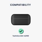 TV, Audio-Video si Foto - Portabile audio - Casti audio - Husa casti Kwmobile pentru Technics EAH-AZ100, protectie la zgarieturi, Silicon, negru - Infinity.ro