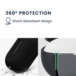 TV, Audio-Video si Foto - Portabile audio - Casti audio - Husa casti Kwmobile pentru Technics EAH-AZ100, protectie la zgarieturi, Silicon, negru - Infinity.ro