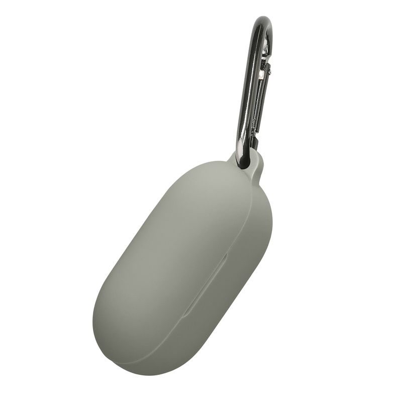 TV, Audio-Video si Foto - Portabile audio - Casti audio - Husa casti Kwmobile pentru Beats Solo Buds, protectie la zgarieturi, Silicon, gri - Infinity.ro