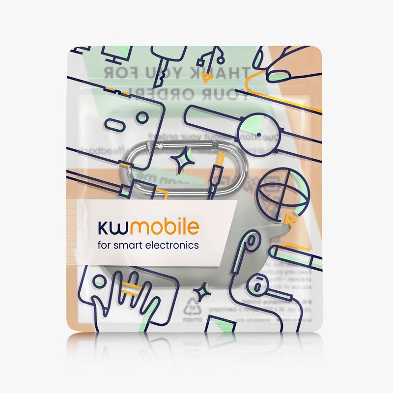 TV, Audio-Video si Foto - Portabile audio - Casti audio - Husa casti Kwmobile pentru Beats Solo Buds, protectie la zgarieturi, Silicon, gri - Infinity.ro