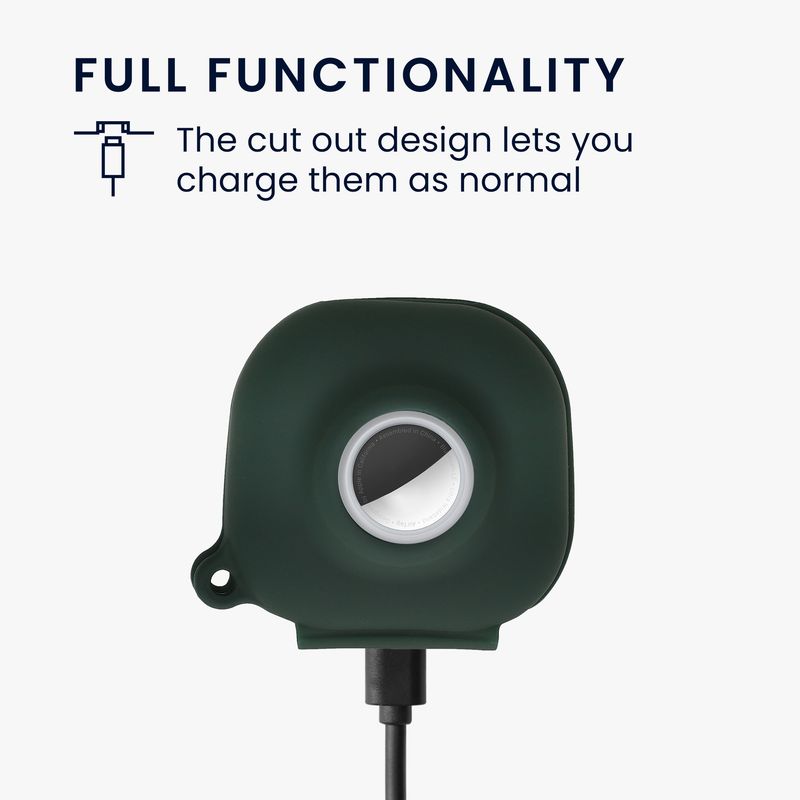 TV, Audio-Video si Foto - Portabile audio - Casti audio - Husa casti Kwmobile pentru Beats Fit Pro, protectie la zgarieturi, Silicon, verde - Infinity.ro