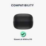 TV, Audio-Video si Foto - Portabile audio - Casti audio - Husa casti Kwmobile pentru Bowers & Wilkins Pi6, Pi8, protectie la zgarieturi, Silicon, negru - Infinity.ro