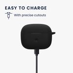 TV, Audio-Video si Foto - Portabile audio - Casti audio - Husa casti Kwmobile pentru Bowers & Wilkins Pi6, Pi8, protectie la zgarieturi, Silicon, negru - Infinity.ro