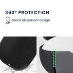 TV, Audio-Video si Foto - Portabile audio - Casti audio - Husa casti Kwmobile pentru Bowers & Wilkins Pi6, Pi8, protectie la zgarieturi, Silicon, negru - Infinity.ro