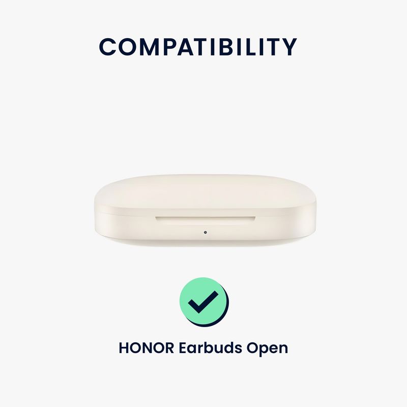 TV, Audio-Video si Foto - Portabile audio - Casti audio - Husa casti Kwmobile pentru Honor Earbuds Open, protectie la zgarieturi, Silicon, roz - Infinity.ro