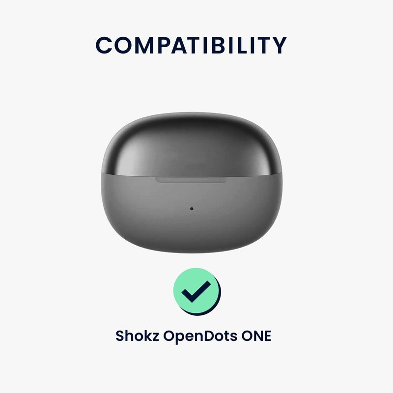 TV, Audio-Video si Foto - Portabile audio - Casti audio - Husa casti Kwmobile pentru Shokz OpenDots ONE, protectie la zgarieturi, Silicon, negru - Infinity.ro
