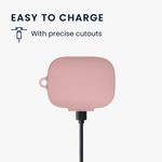 TV, Audio-Video si Foto - Portabile audio - Casti audio - Husa casti Kwmobile pentru Honor Earbuds Open, protectie la zgarieturi, Silicon, roz - Infinity.ro