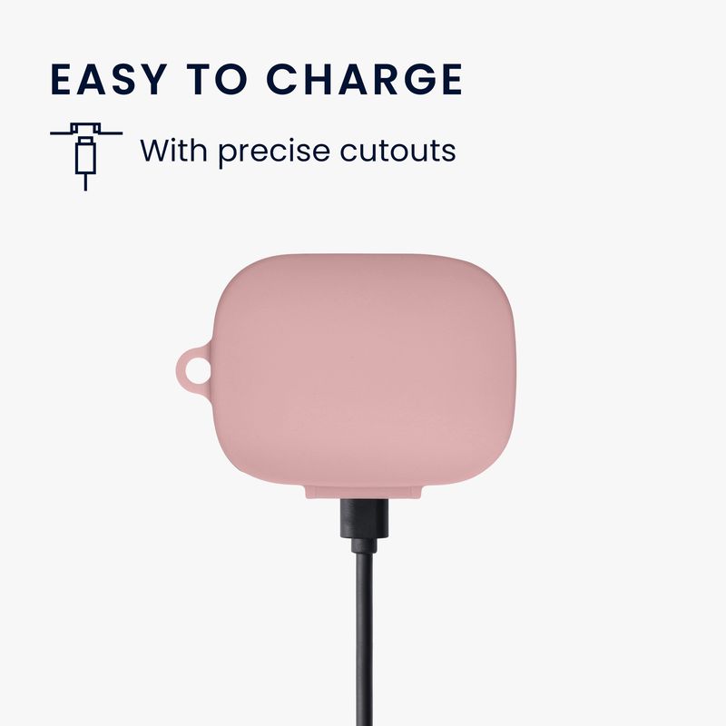TV, Audio-Video si Foto - Portabile audio - Casti audio - Husa casti Kwmobile pentru Honor Earbuds Open, protectie la zgarieturi, Silicon, roz - Infinity.ro