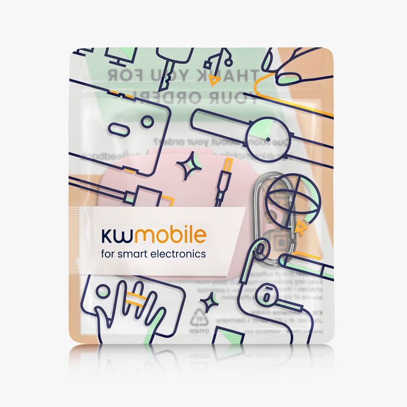 TV, Audio-Video si Foto - Portabile audio - Casti audio - Husa casti Kwmobile pentru Honor Earbuds Open, protectie la zgarieturi, Silicon, roz - Infinity.ro