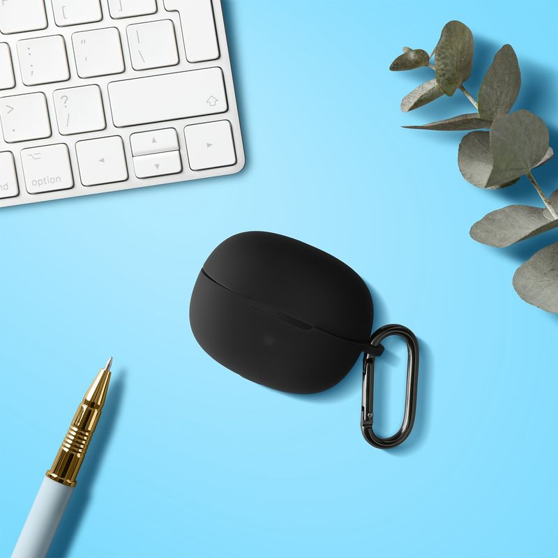 TV, Audio-Video si Foto - Portabile audio - Casti audio - Husa casti Kwmobile pentru Shokz OpenDots ONE, protectie la zgarieturi, Silicon, negru - Infinity.ro