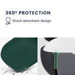 TV, Audio-Video si Foto - Portabile audio - Casti audio - Husa casti Kwmobile pentru Anker Soundcore C50i, protectie la zgarieturi, Silicon, verde - Infinity.ro