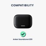TV, Audio-Video si Foto - Portabile audio - Casti audio - Husa casti Kwmobile pentru Anker Soundcore K20i, protectie la zgarieturi, Silicon, albastru - Infinity.ro