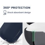 TV, Audio-Video si Foto - Portabile audio - Casti audio - Husa casti Kwmobile pentru Anker Soundcore K20i, protectie la zgarieturi, Silicon, albastru - Infinity.ro