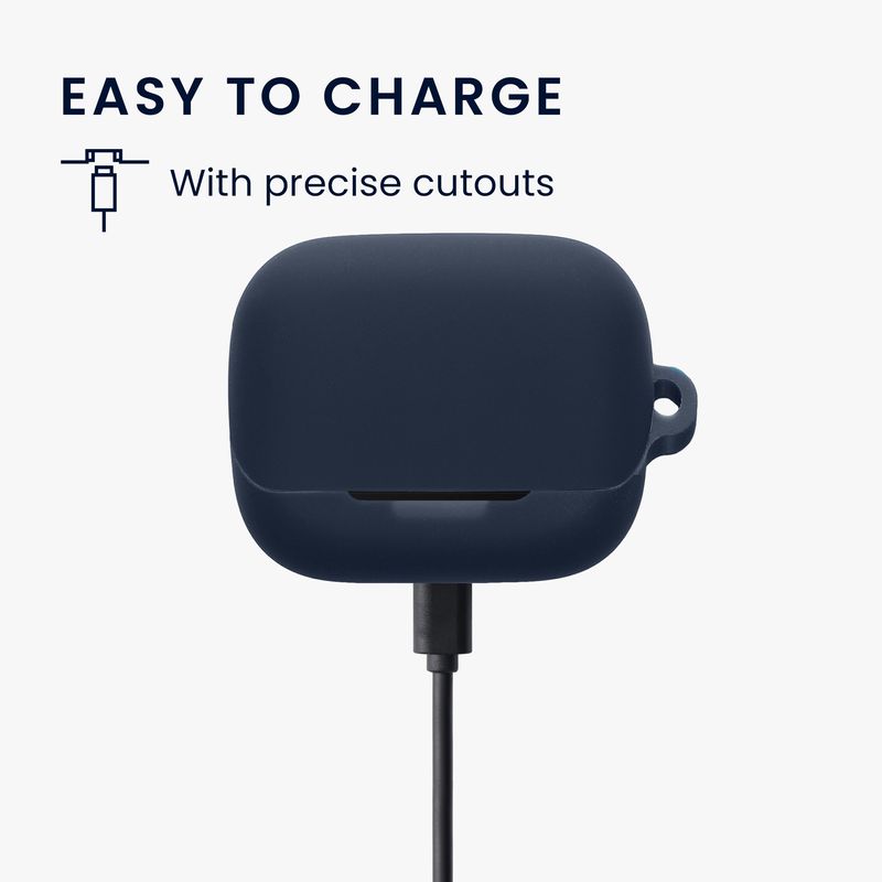 TV, Audio-Video si Foto - Portabile audio - Casti audio - Husa casti Kwmobile pentru Anker Soundcore K20i, protectie la zgarieturi, Silicon, albastru - Infinity.ro