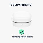 TV, Audio-Video si Foto - Portabile audio - Casti audio - Husa casti Kwmobile pentru Samsung Galaxy Buds FE, protectie la zgarieturi, Silicon, mov - Infinity.ro