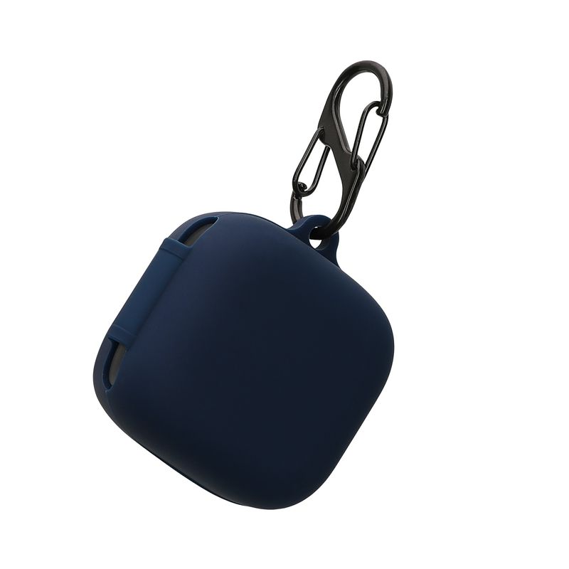 TV, Audio-Video si Foto - Portabile audio - Casti audio - Husa casti Kwmobile pentru Sennheiser ACCENTUM True Wireless, prindere cu carabina, antizgarieturi, Silicon, albastru - Infinity.ro