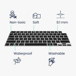 Laptop, Telefoane si Tablete - Laptopuri si accesorii - Piese laptop - Folii protectie si autocolante laptop - Folie tastatura laptop Kwmobile pentru Apple MacBook Air 13.6 M3 2024 (A3113), antizgarieturi, antipraf, silicon, negru - Infinity.ro