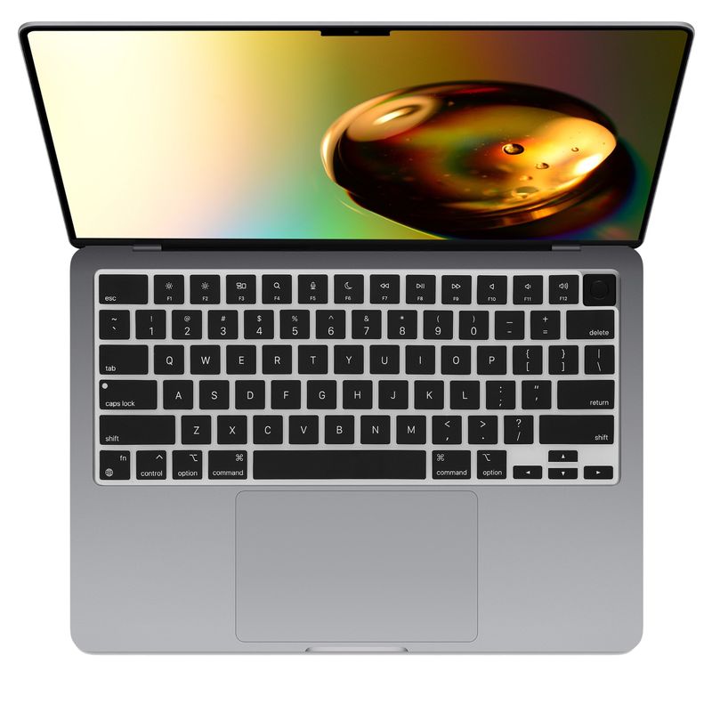 Laptop, Telefoane si Tablete - Laptopuri si accesorii - Piese laptop - Folii protectie si autocolante laptop - Folie tastatura laptop Kwmobile pentru Apple MacBook Air 13.6 M3 2024 (A3113), antizgarieturi, antipraf, silicon, negru - Infinity.ro