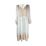 Fashion, accesorii si bijuterii - Femei - Imbracaminte femei - Rochii femei - Rochie dama AU26 alb/verde , marimea S - Infinity.ro