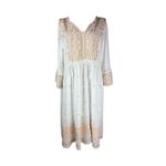 Fashion, accesorii si bijuterii - Femei - Imbracaminte femei - Rochii femei - Rochie dama AU26 alb/verde , marimea S - Infinity.ro