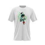 Fashion, accesorii si bijuterii - Barbati - Imbracaminte - Tricouri si bluze barbati - Tricou barbati Hero Academia Deku Cartoon Manga Anime, alb, marime 2XL - Infinity.ro
