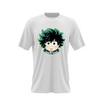 Fashion, accesorii si bijuterii - Barbati - Imbracaminte - Tricouri si bluze barbati - Tricou barbati Hero Academia Deku Chibi Rebel Anime, alb, marime 2XL - Infinity.ro