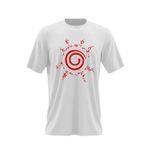 Fashion, accesorii si bijuterii - Barbati - Imbracaminte - Tricouri si bluze barbati - Tricou barbati Naruto Shippuden Boruto Simbol Logo Sasuke, alb, marime 2XL - Infinity.ro