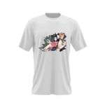 Fashion, accesorii si bijuterii - Barbati - Imbracaminte - Tricouri si bluze barbati - Tricou barbati Kimetsu no Yaiba Makomo Sabito Anime, alb, marime 2XL - Infinity.ro
