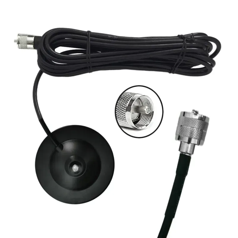 Auto si Moto - Electronice auto - Statii radio si detectoare radar - Antena pentru Statie Auto CB, Baza magnetica 88mm, Inaltime 71cm, Lungime cablu 5m, Frecventa 27 Mhz, Universala - Infinity.ro
