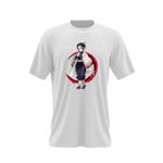 Fashion, accesorii si bijuterii - Barbati - Imbracaminte - Tricouri si bluze barbati - Tricou barbati Demon Slayer Shinobu Kocho Japonia, alb, marime 2XL - Infinity.ro