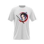 Fashion, accesorii si bijuterii - Barbati - Imbracaminte - Tricouri si bluze barbati - Tricou barbati Demon Slayer Shinobu Kocho Ninja Girl, alb, marime 2XL - Infinity.ro
