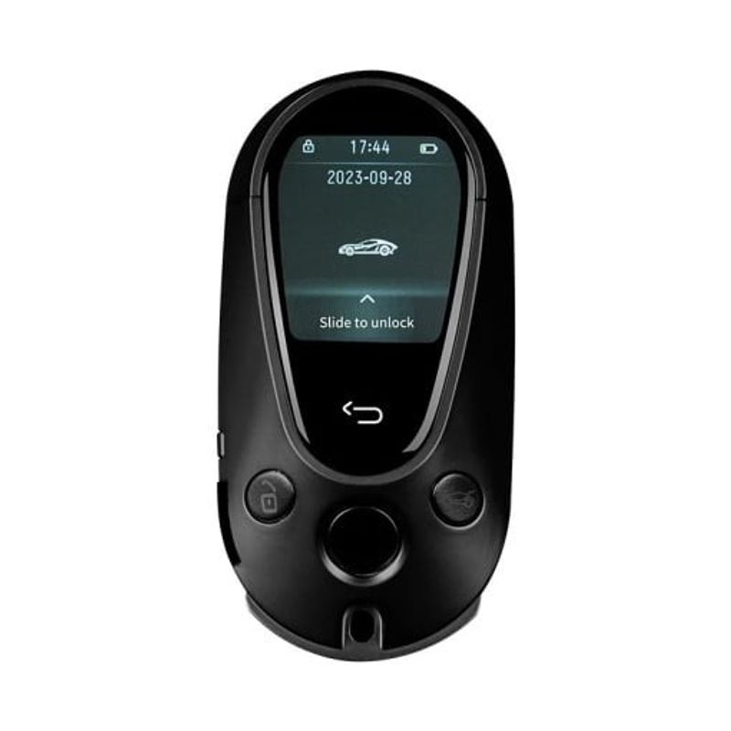 Auto si Moto - Electronice auto - Accesorii electronice auto - Cheie Auto Smart cu Display 700 Negru, Activare Keyless Entry, 4 butoane, LCD cu touchscreen - Infinity.ro